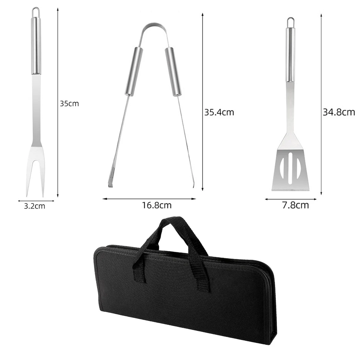 3 PCS BBQ Tools Set 1