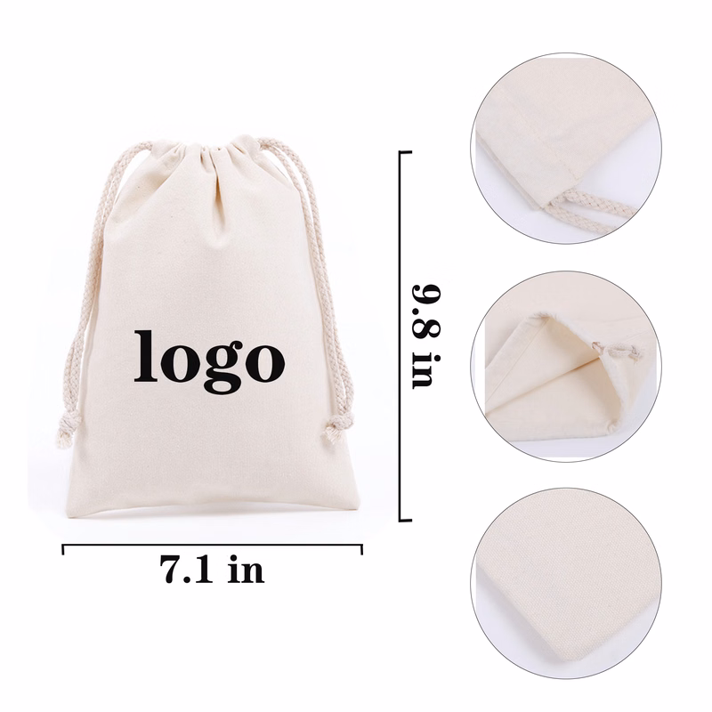 Customizable Outdoor Cotton Drawstring Pocket