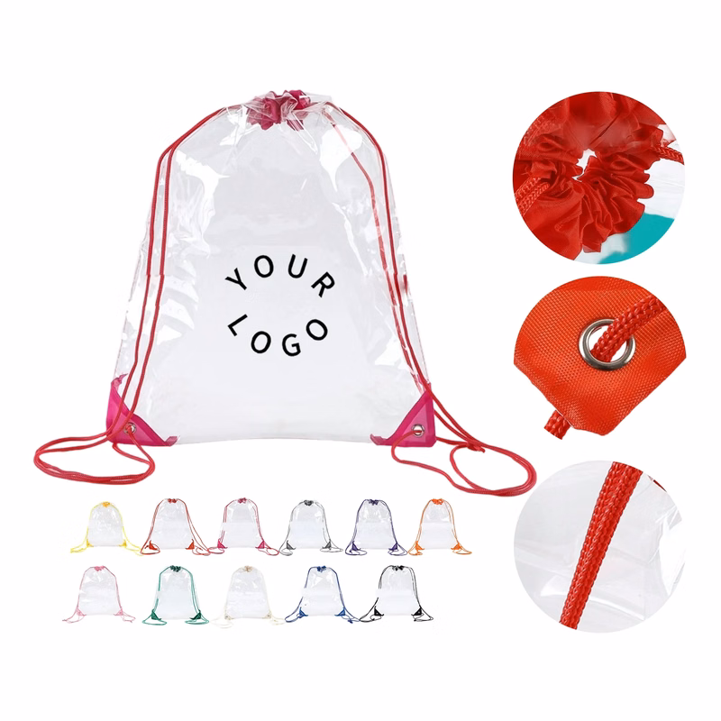 Drawstring Backpack Bag with Waterproof PVC