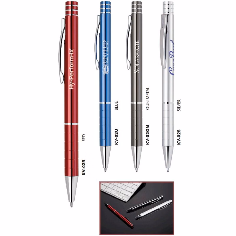 Klavier-VIII Aluminum Pen with Grid Etched Grip