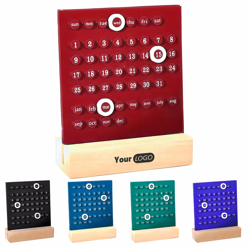 Acrylic Plastic Customizable Perpetual Calendar