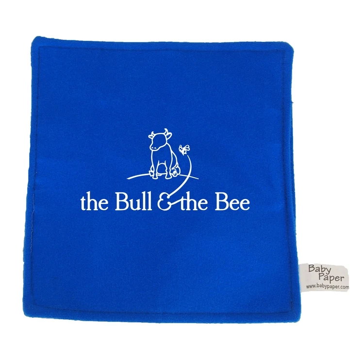 6" Blue Baby paper with one color imprint 1
