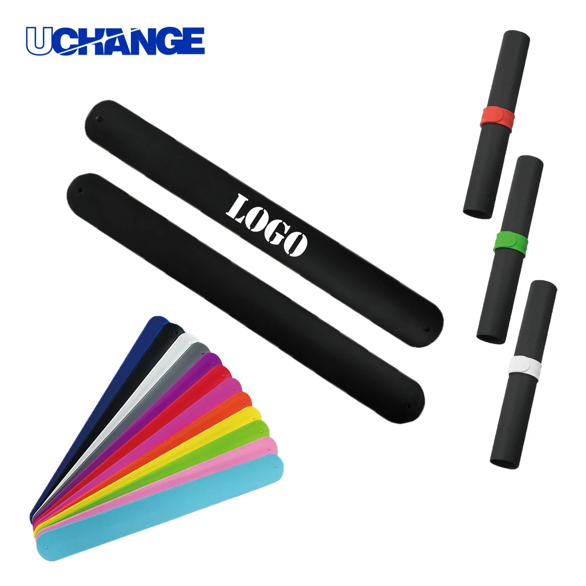 Custom Imprint Silicone Slap Bracelet 1