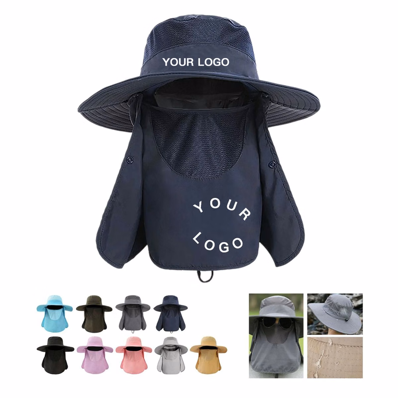 Nylon Fishing Hat with Neck Flap