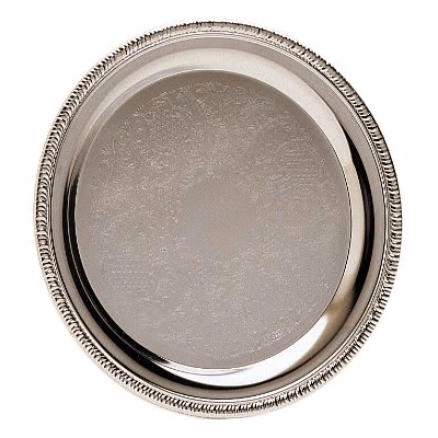10" Round Chrome Plated Tray