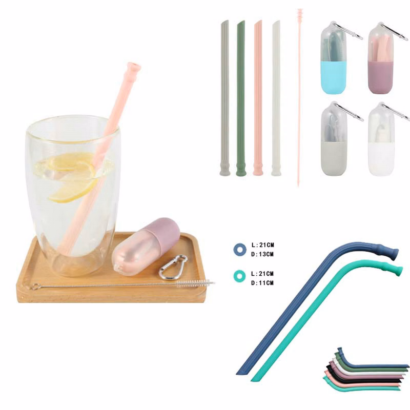 Silica Gel Straw Set With Case