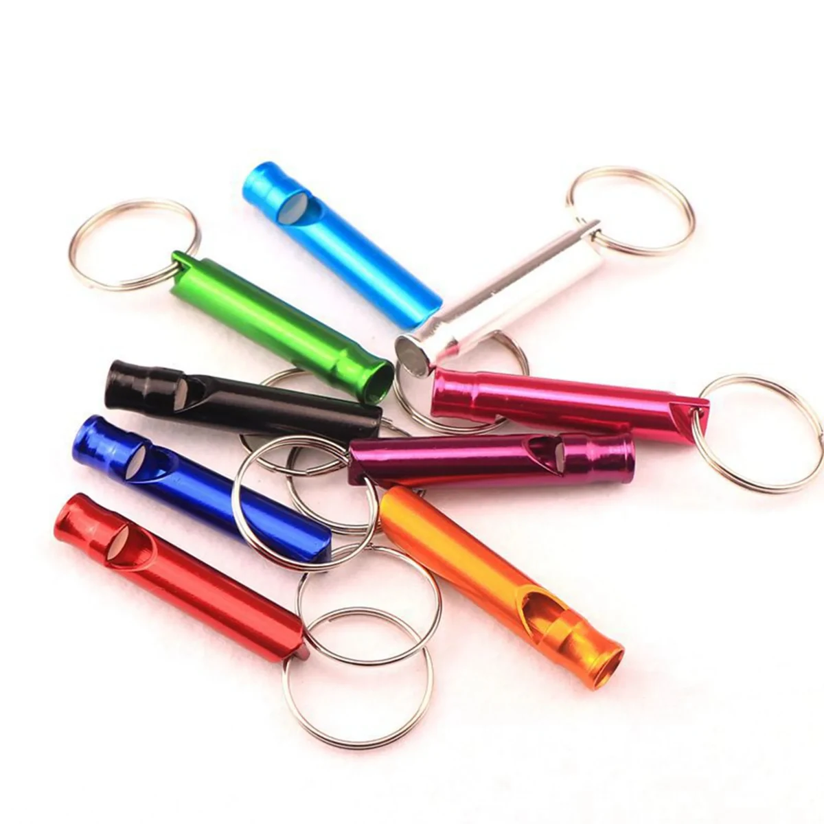 Aluminum Alloy Emergency Whistle Keychain 1