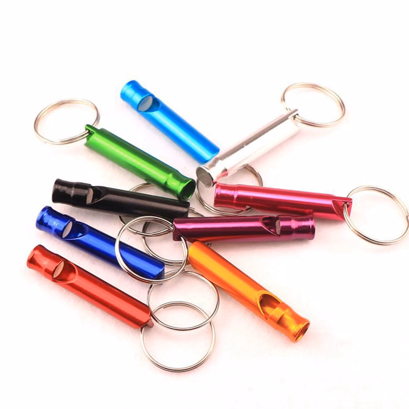 Aluminum Alloy Emergency Whistle Keychain
