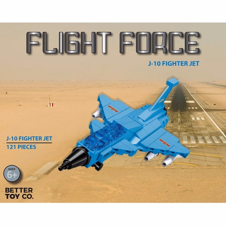 J-10 Firefly Fighter Jet Building Brick Kits - 121 Piece