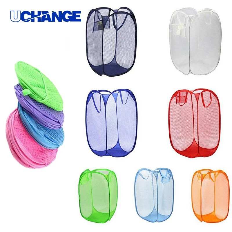 Mesh Pop-Up Laundry Hamper Basket 1