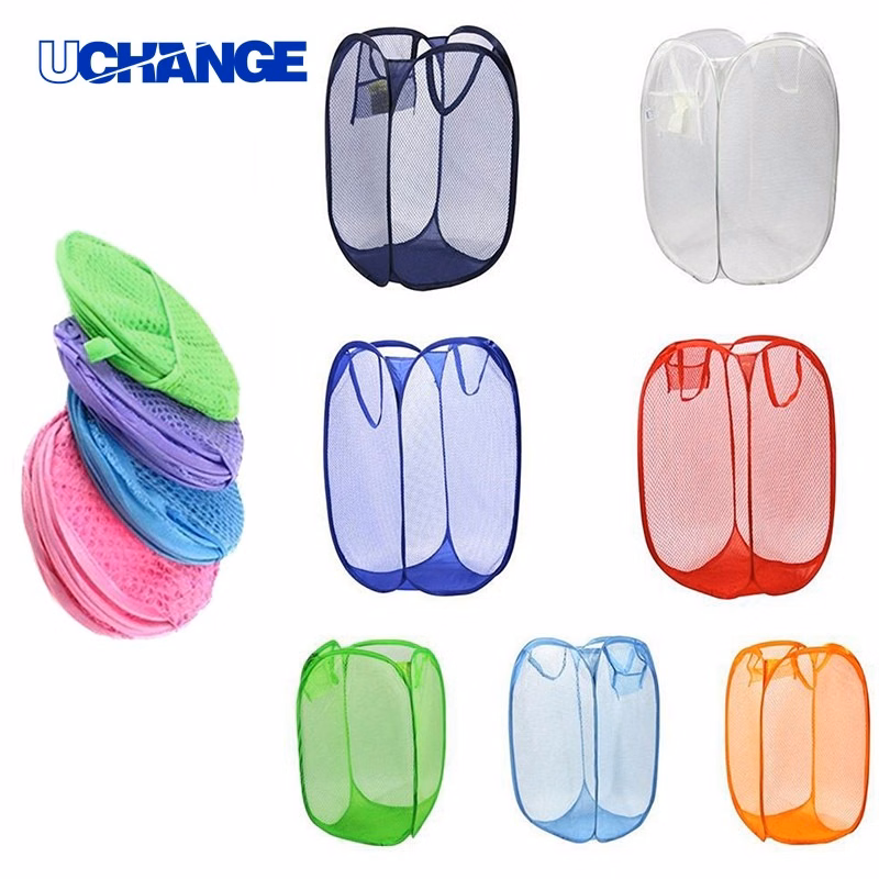 Mesh Pop-Up Laundry Hamper Basket