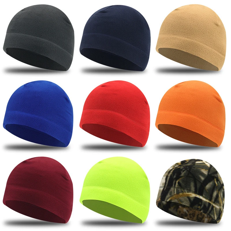 Unisex Warm Polar Fleece Beanie Cap 1