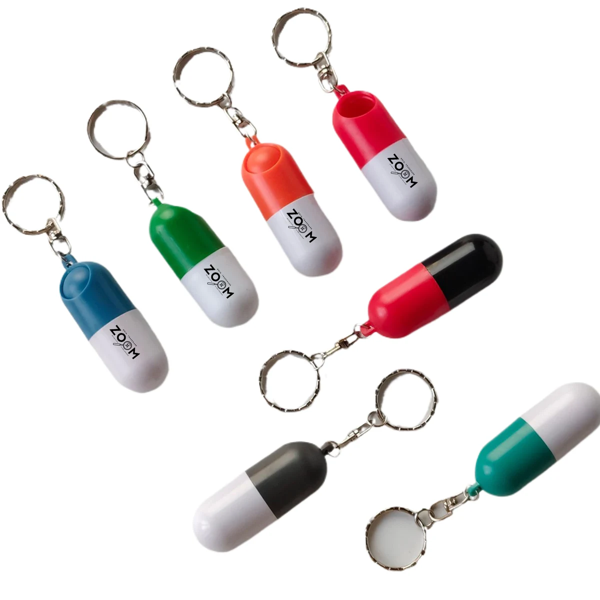 Capsule Pill Box Key Chain Tablets Case 1