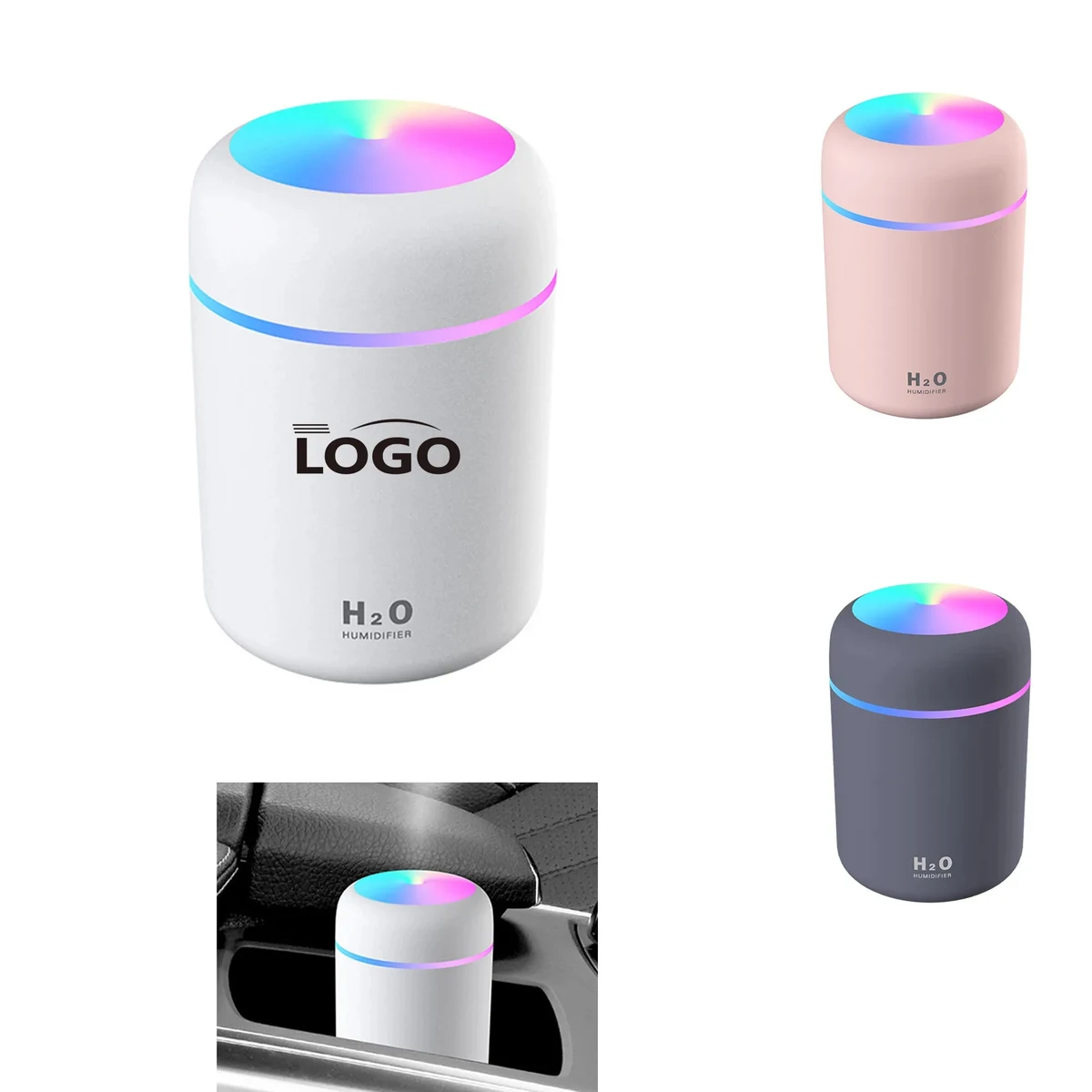 300Ml Portable Desktop Car Humidifier MOQ 10pcs 1
