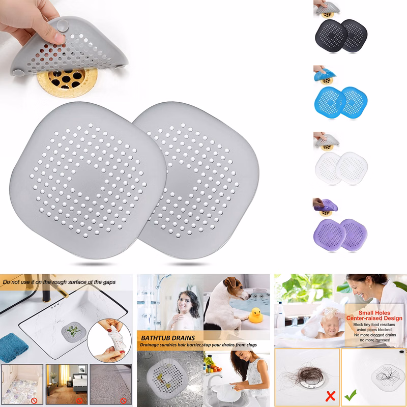 Shower Silicone Hair Stopper with Suction Cup