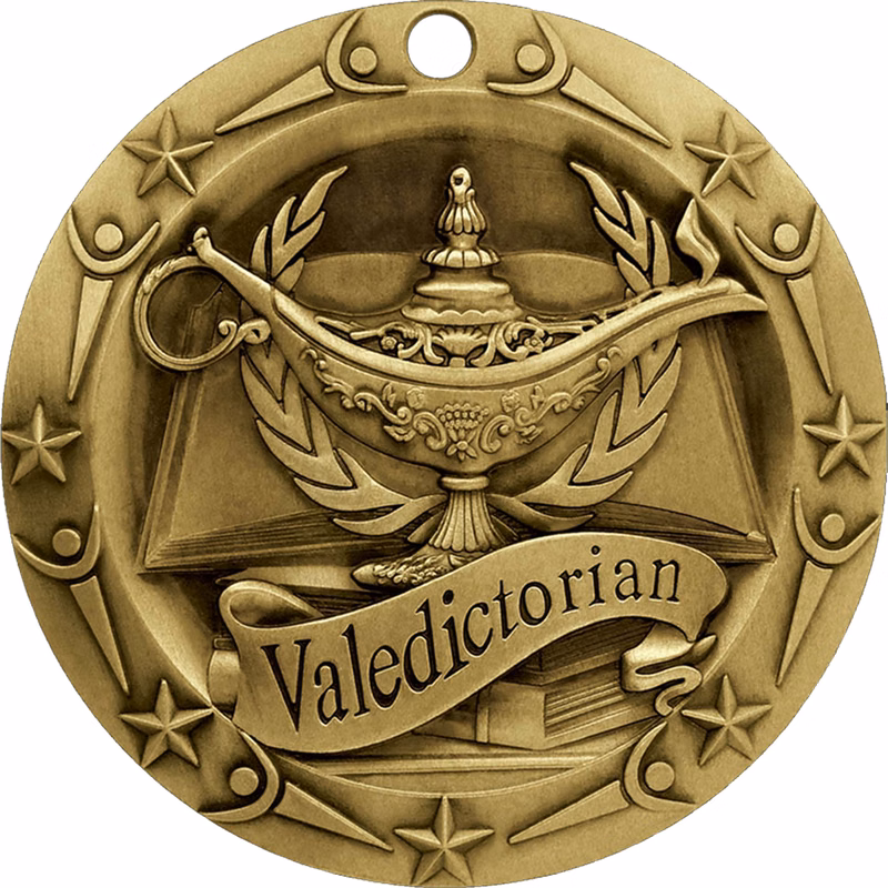 Stock World Class Sports & Academic Medals: Valedictorian