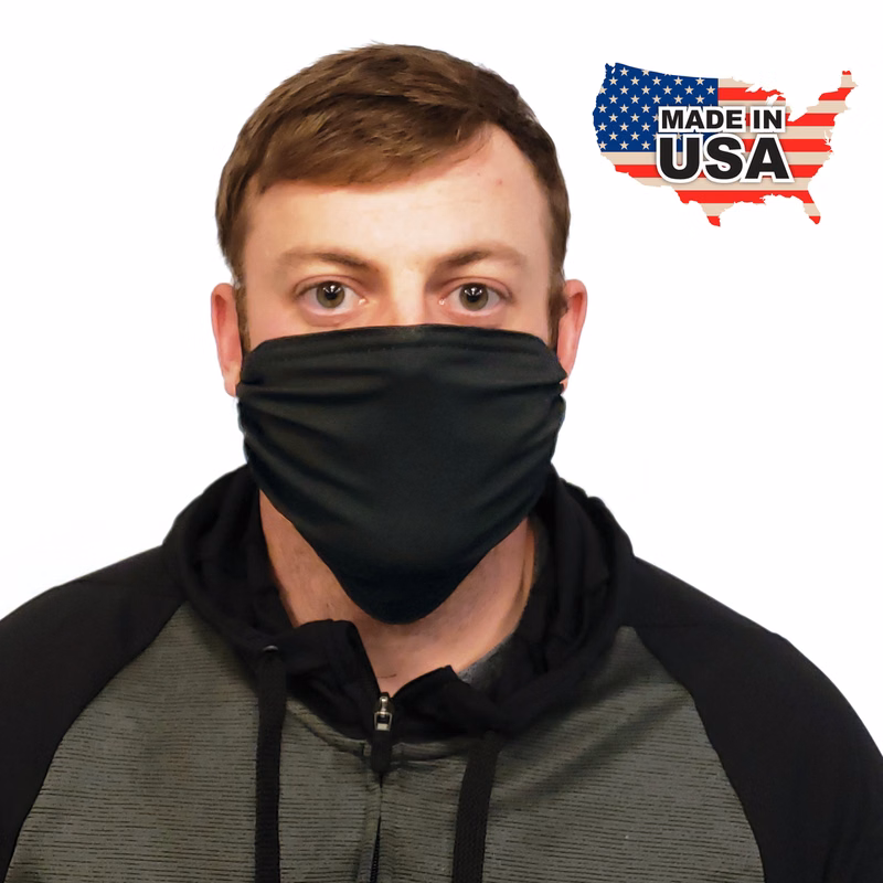 Premium Black Fabric Face Mask