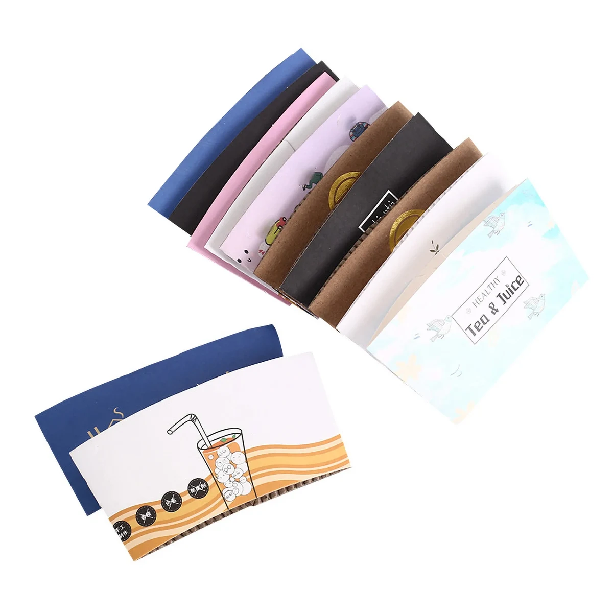 12-16 oz Full-Color Kraft Coffee Cup Sleeve 1