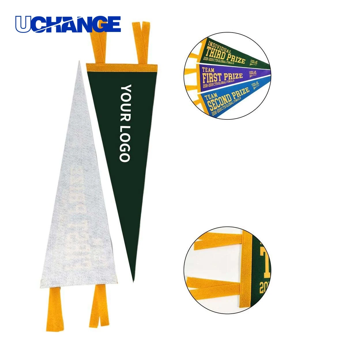 Felt Pennant Flag Set Durable for School Events 1