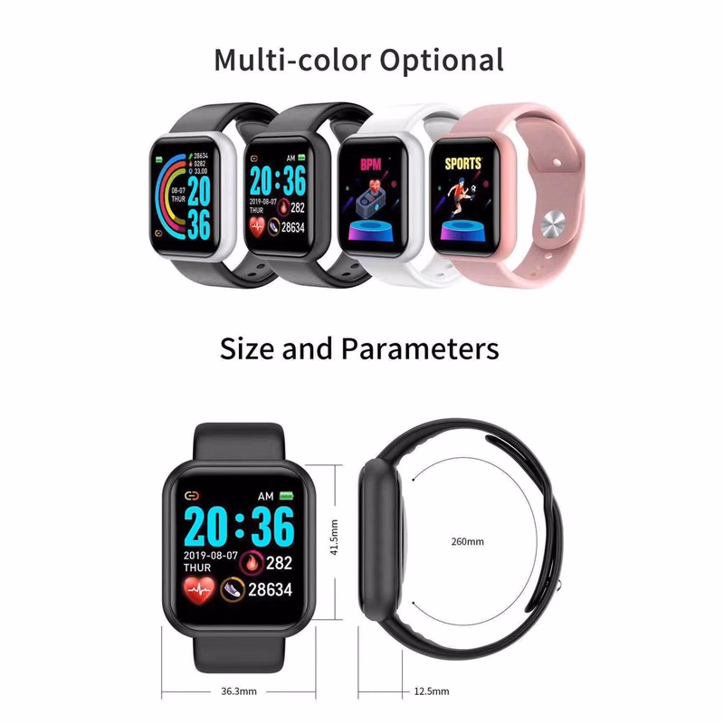 1.3 Inch Screen Smart Watch Wireless Waterproof Y68