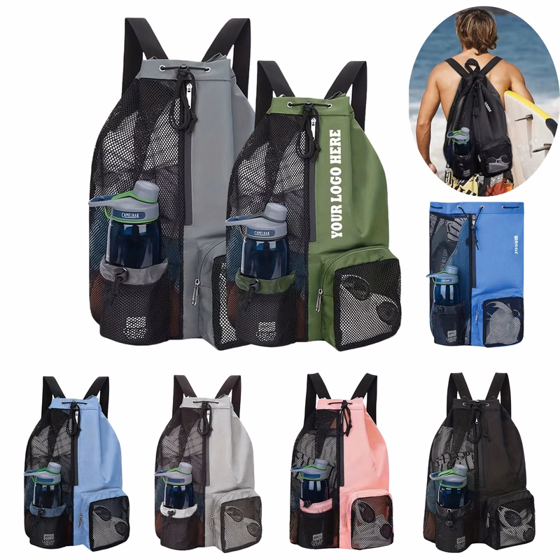 Two Tone Sport Drawstring Backpack