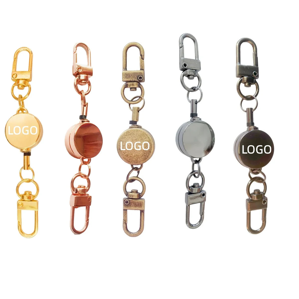 Retractable Keychain Badge Reel Key Bak With Metal Clip 1