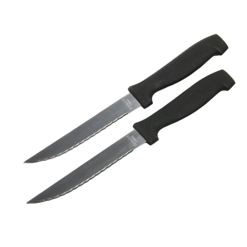 Steak Knife Sets - Serrated Stainless Steel 2 Pack 1