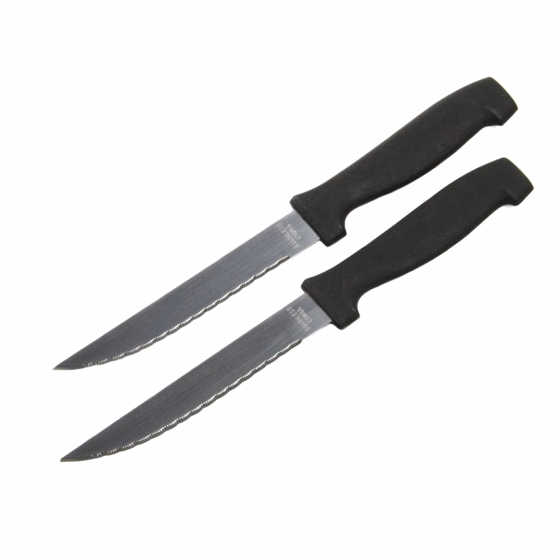 Steak Knife Sets - Serrated Stainless Steel 2 Pack