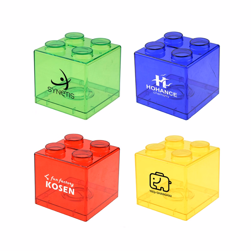 Clear Block Piggy Bank