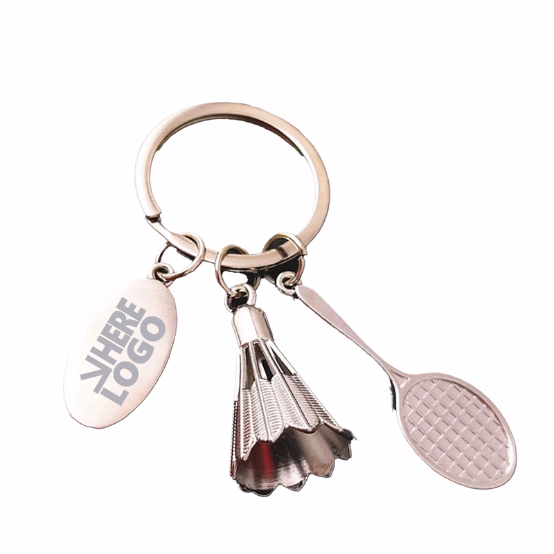 MOQ 20 Badminton Keychain 3D Fun and Sporty