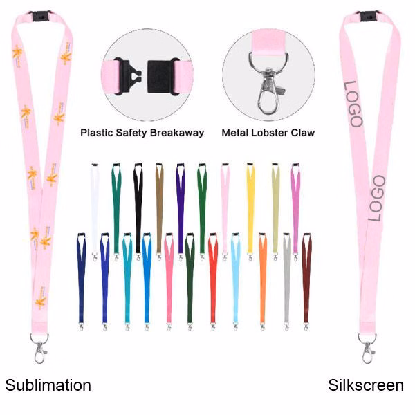 3/4" Polyester Lanyard W/ Plastic Safety Breakaway (Sublimation)