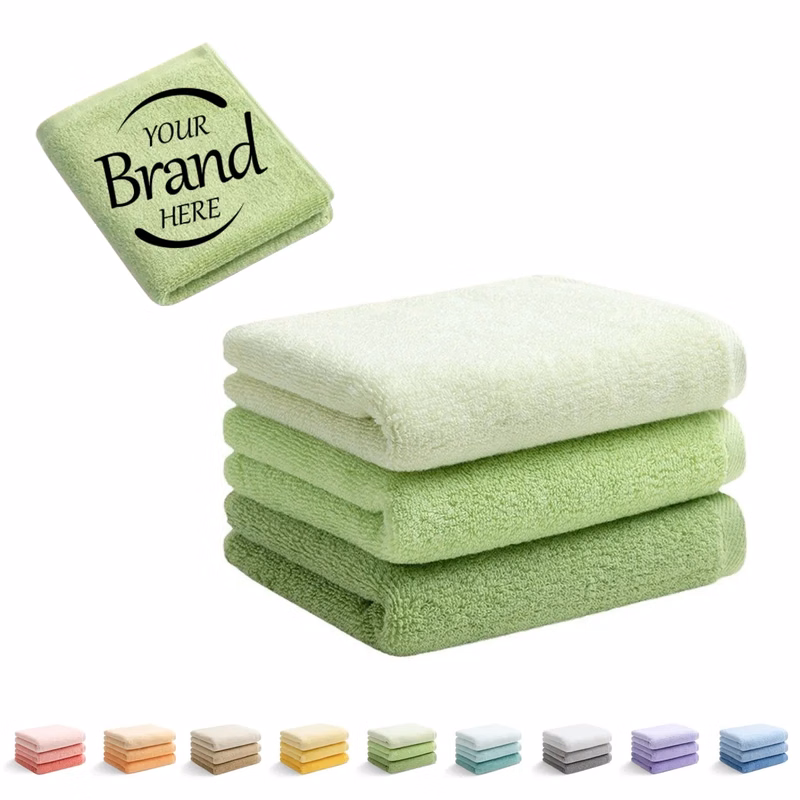 Solid Color Cotton Towels