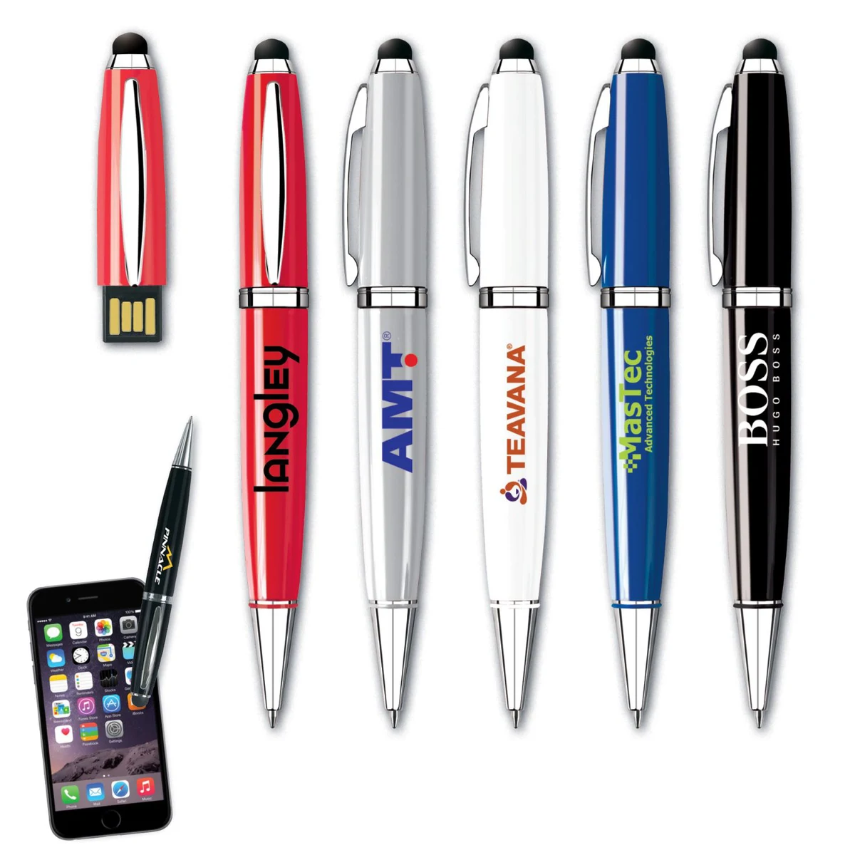 8 GB 2.0 iPen Drive + Stylus USB 1