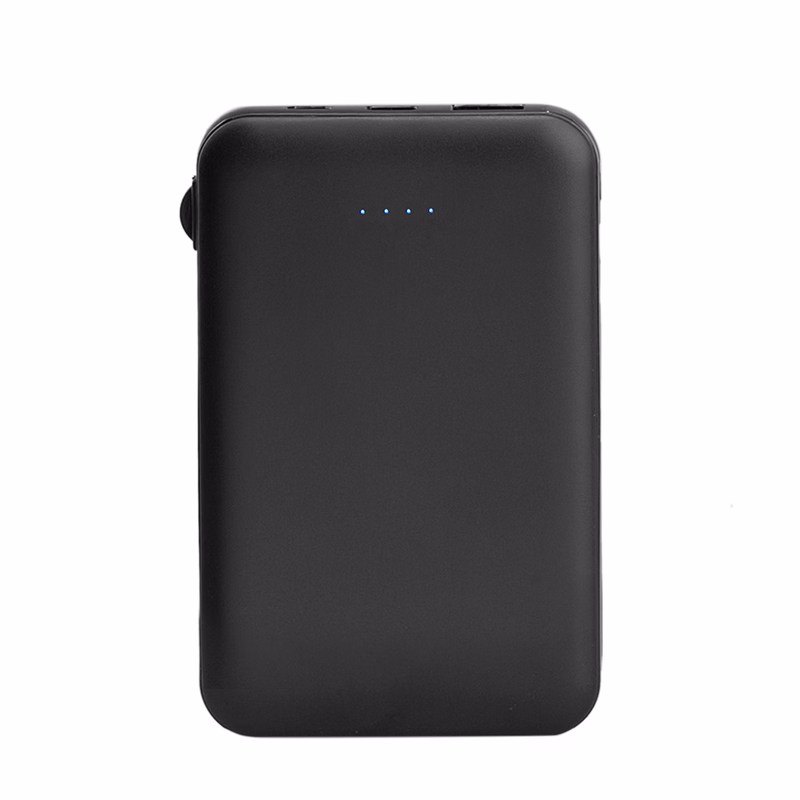 Drum 5000mAh Power Bank with Built-in Cable