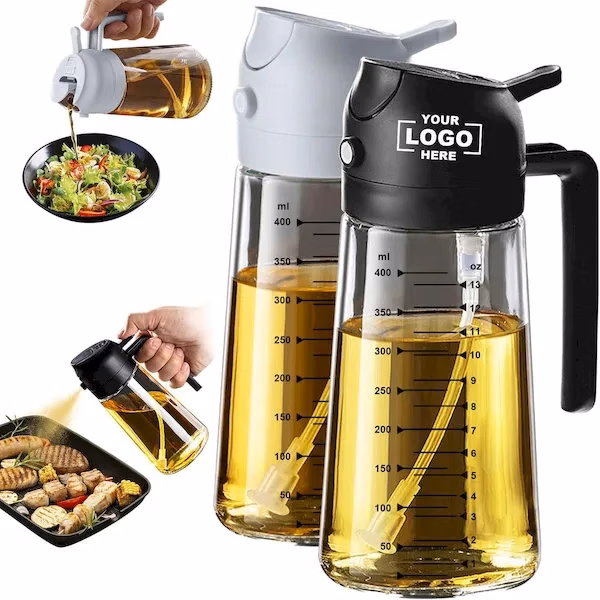 2-in-1 16oz Graduated Glass Olive Oil Sprayer