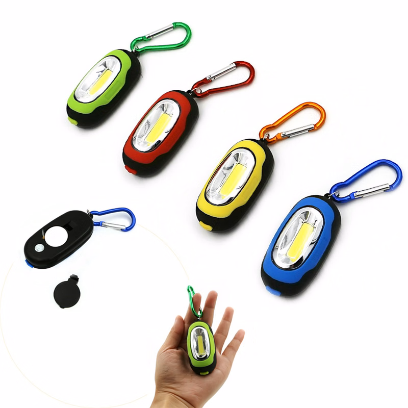 COB LED Keychain Flashlight With Magnet  