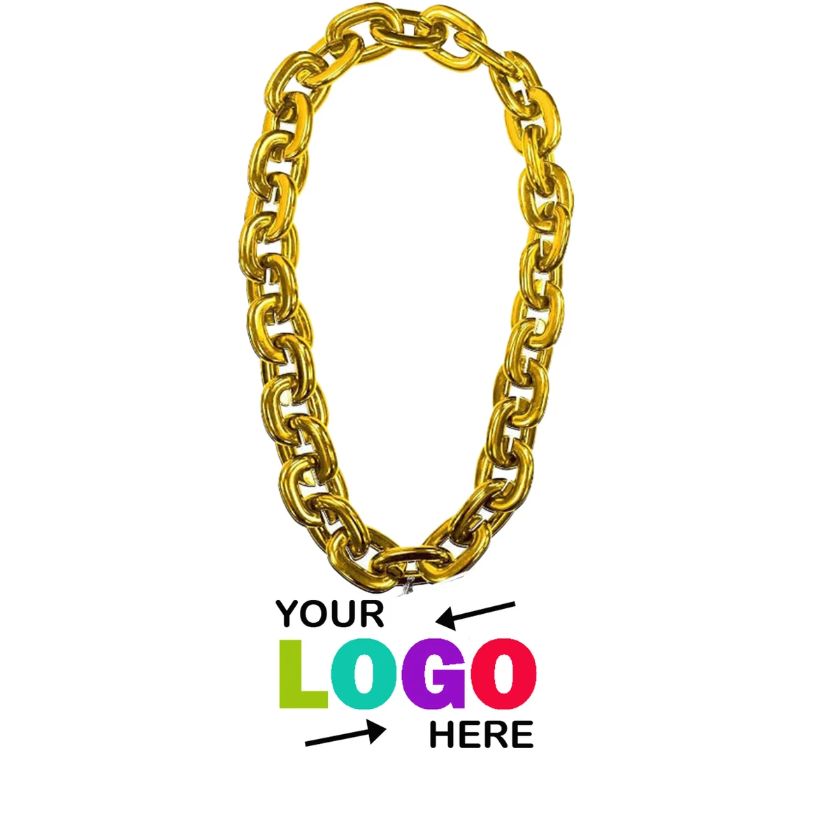 Team Logo PU Material Soft Oversized Chain Necklace 1