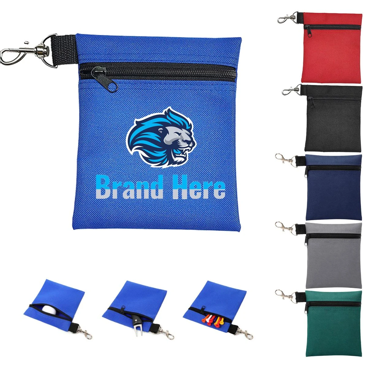 Compact Golf Ball and Tee Pouch 1