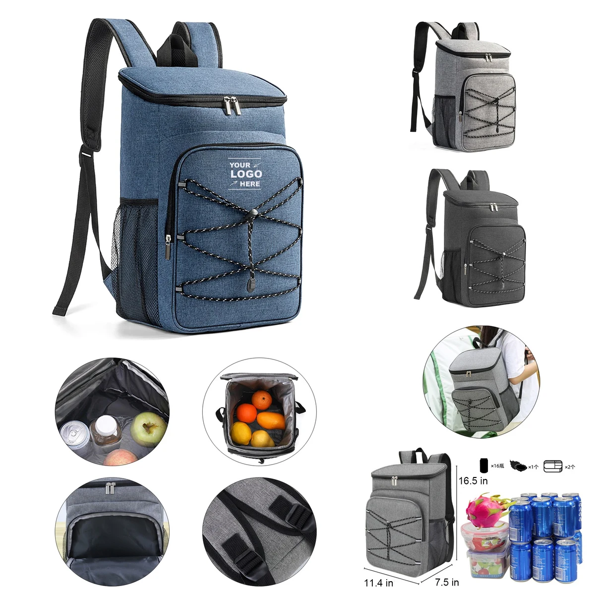 Large Capacity Outdoor Insulated Cooler Backpack 1