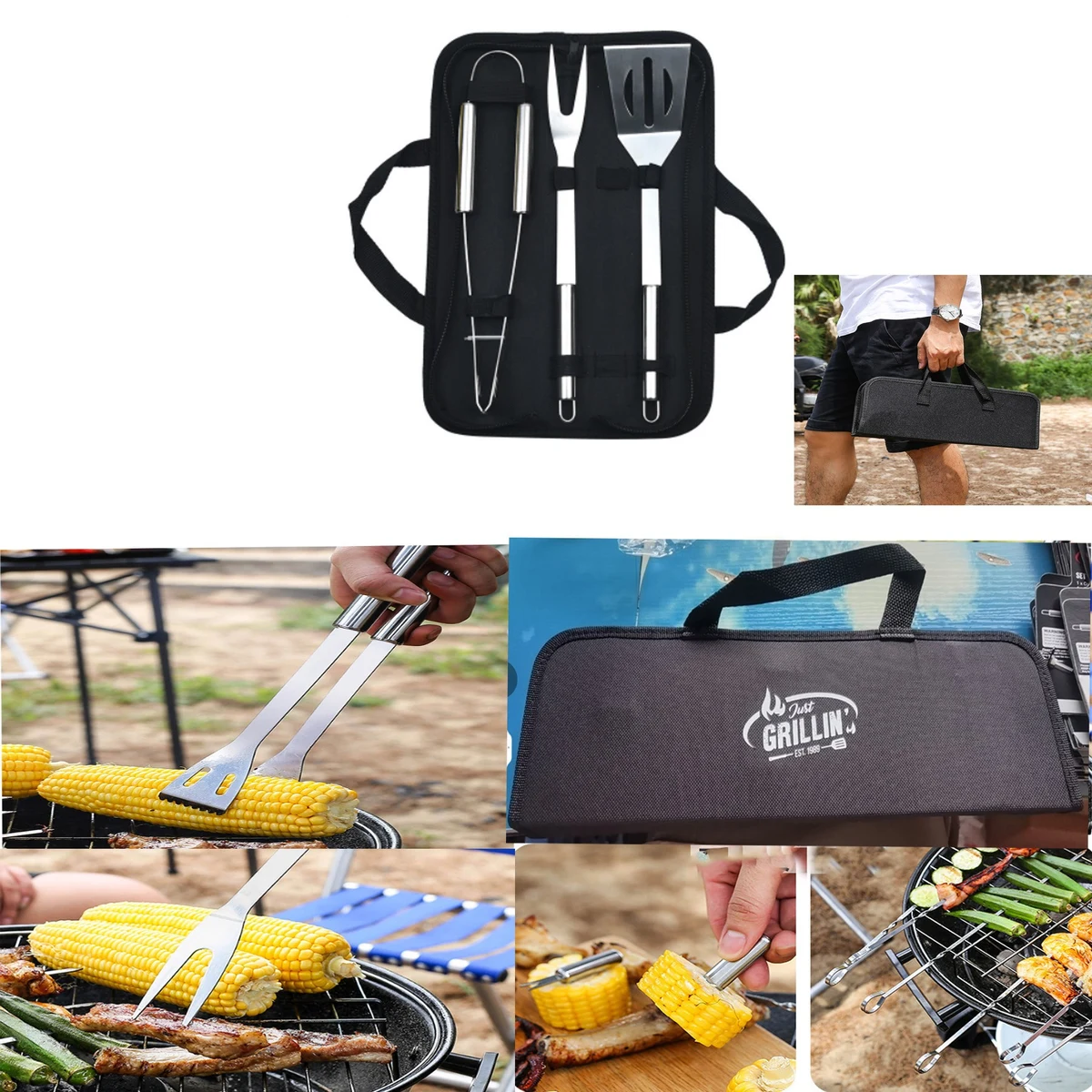 Bbq Tool Set In Carrying Case 1