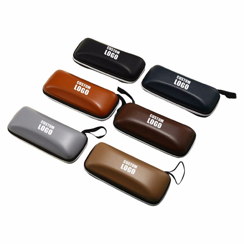 MOQ 20pcs Leather Sunglasses Zipper Box
