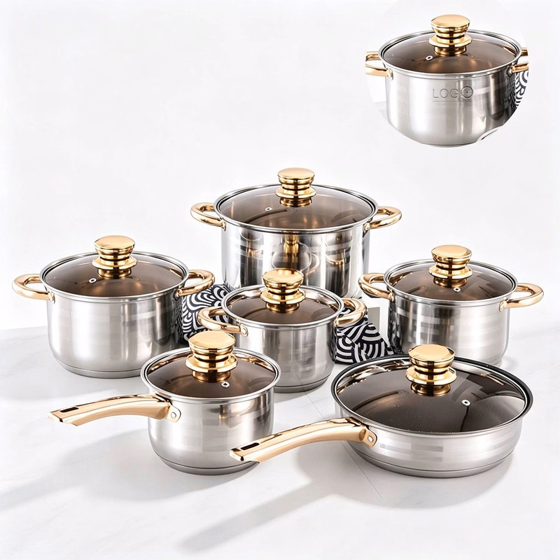 6-Piece Stainless Steel Cookware Set