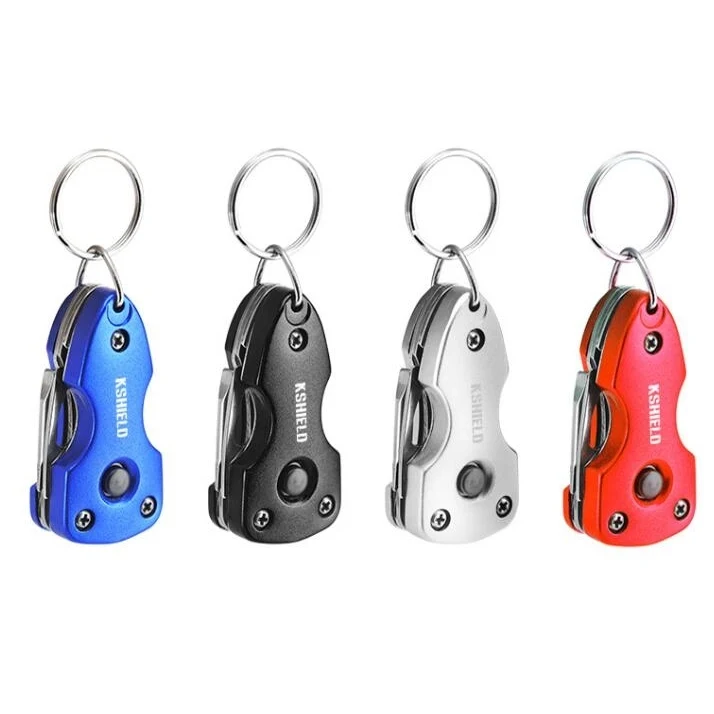 Multifunction Folding Pocket Mini Tool LED Keychain 1