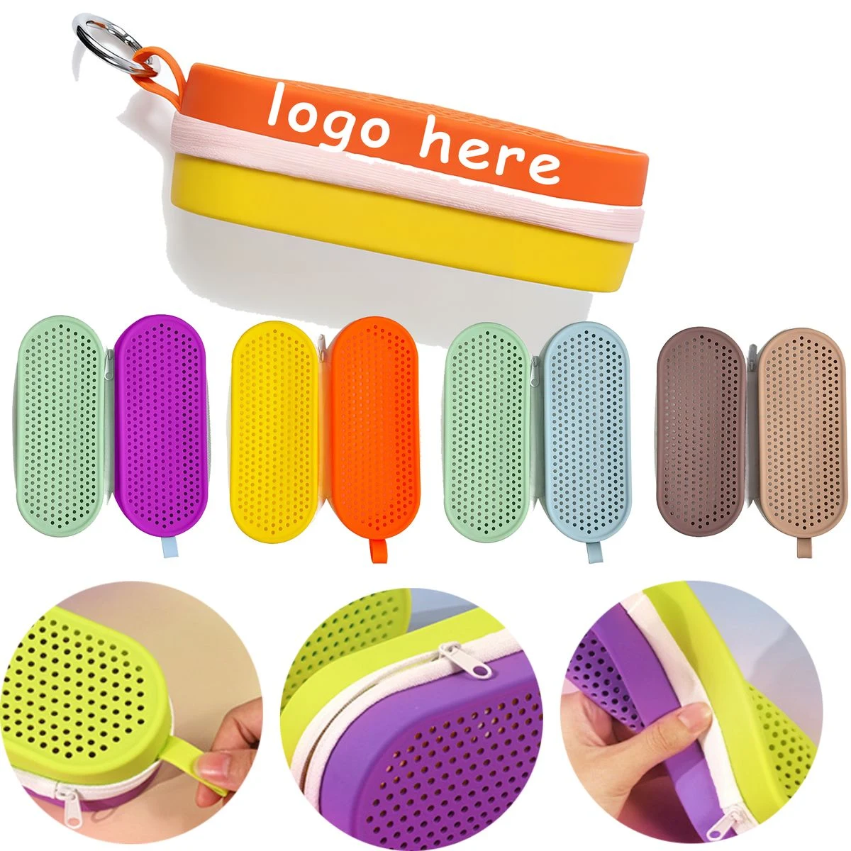 Breathable Double-sided Silicone Goggle Case with Large Capacity 1