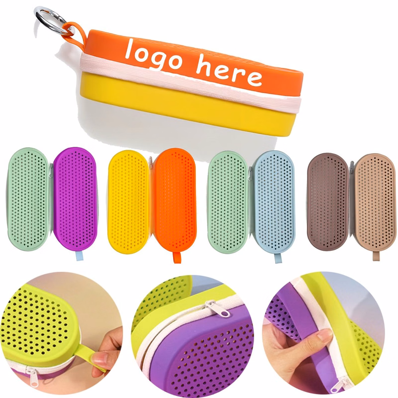 Breathable Double-sided Silicone Goggle Case with Large Capacity