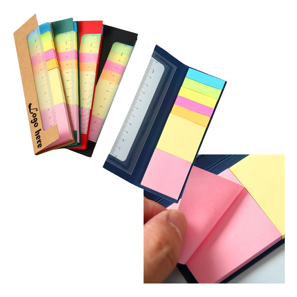 Ruler Post-it Note Combination Notebook 1