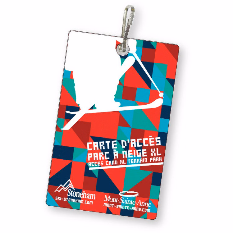 Custom Zipper Pulls (7 sq/in) .030 Compressed Laminated Plastic, Full Colour
