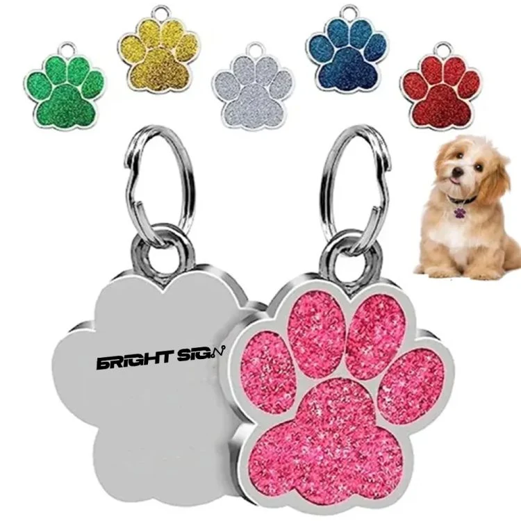 Stainless Steel Pet Name ID Tag Keychain 1