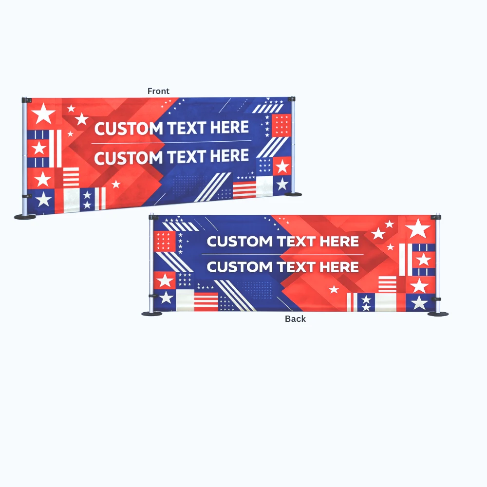 8' Tent Side Rail Double Full Color Dye Sub 1