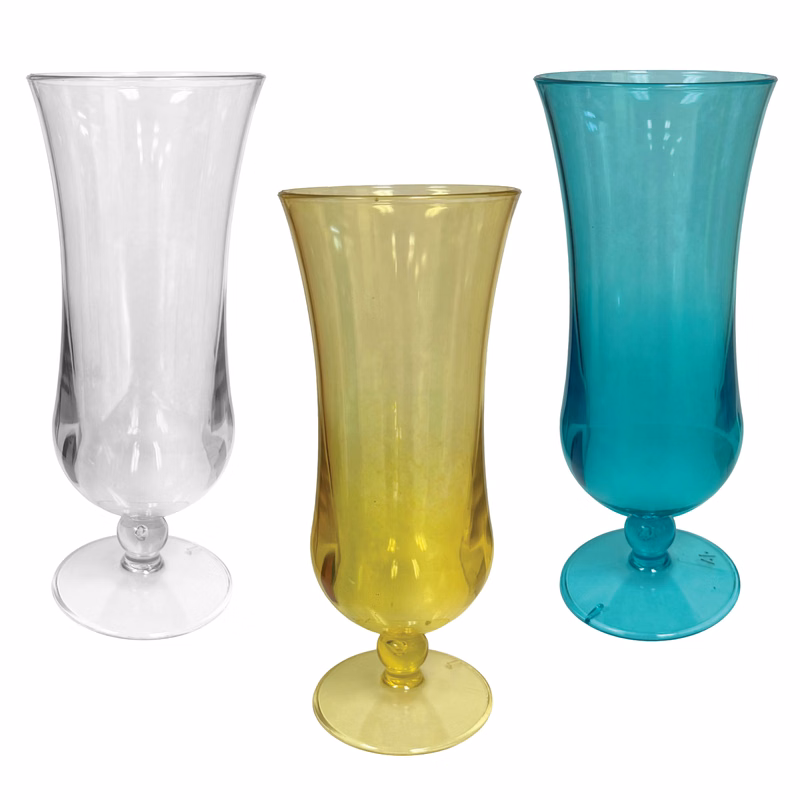 15oz Premium Plastic Island Hurricane Glass CLOSE OUT